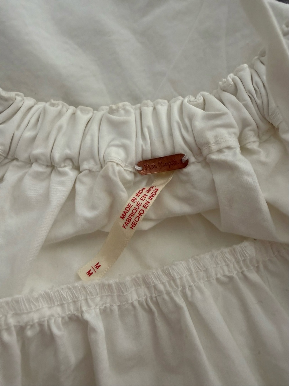 Free People  cotton beige  Lightweight Top & Shorts lace - Picture 5 of 10